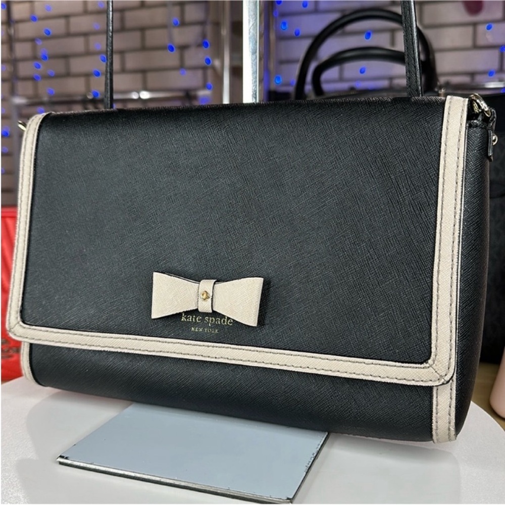 Kate Spade Black and Cream Crossbody Bag